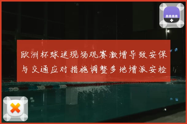 欧洲杯球迷现场观赛激增导致安保与交通应对措施调整多地增派安检